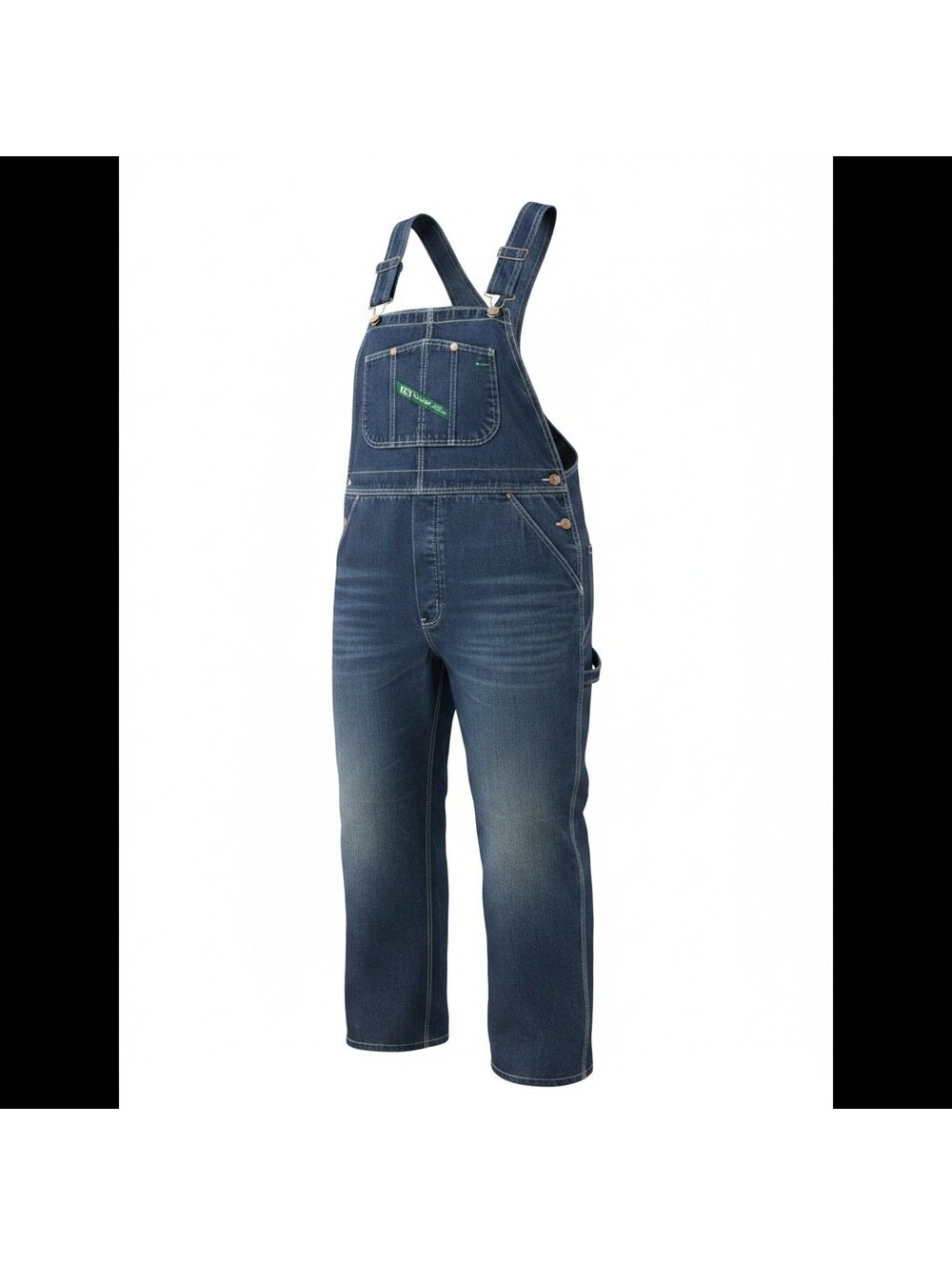 Key Imperial Bib Overalls 44x30 Blue Denim 90s Workwear Carpenter Farm Vtg